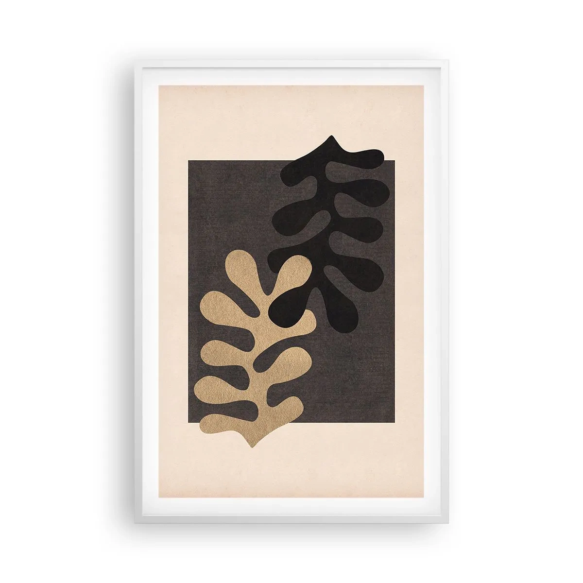 Affiche dans un cadre blanc - Poster - Absence et complément - 61x91 cm