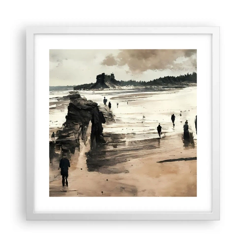 Affiche dans un cadre blanc - Poster - Invoqué - 40x40 cm