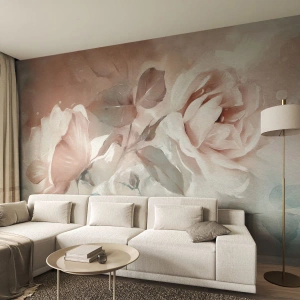 Papier Peint Autocollant Deluxe Sticker - L'esprit du romantisme - Fleurs, Romantique, Des roses - 100x70 cm