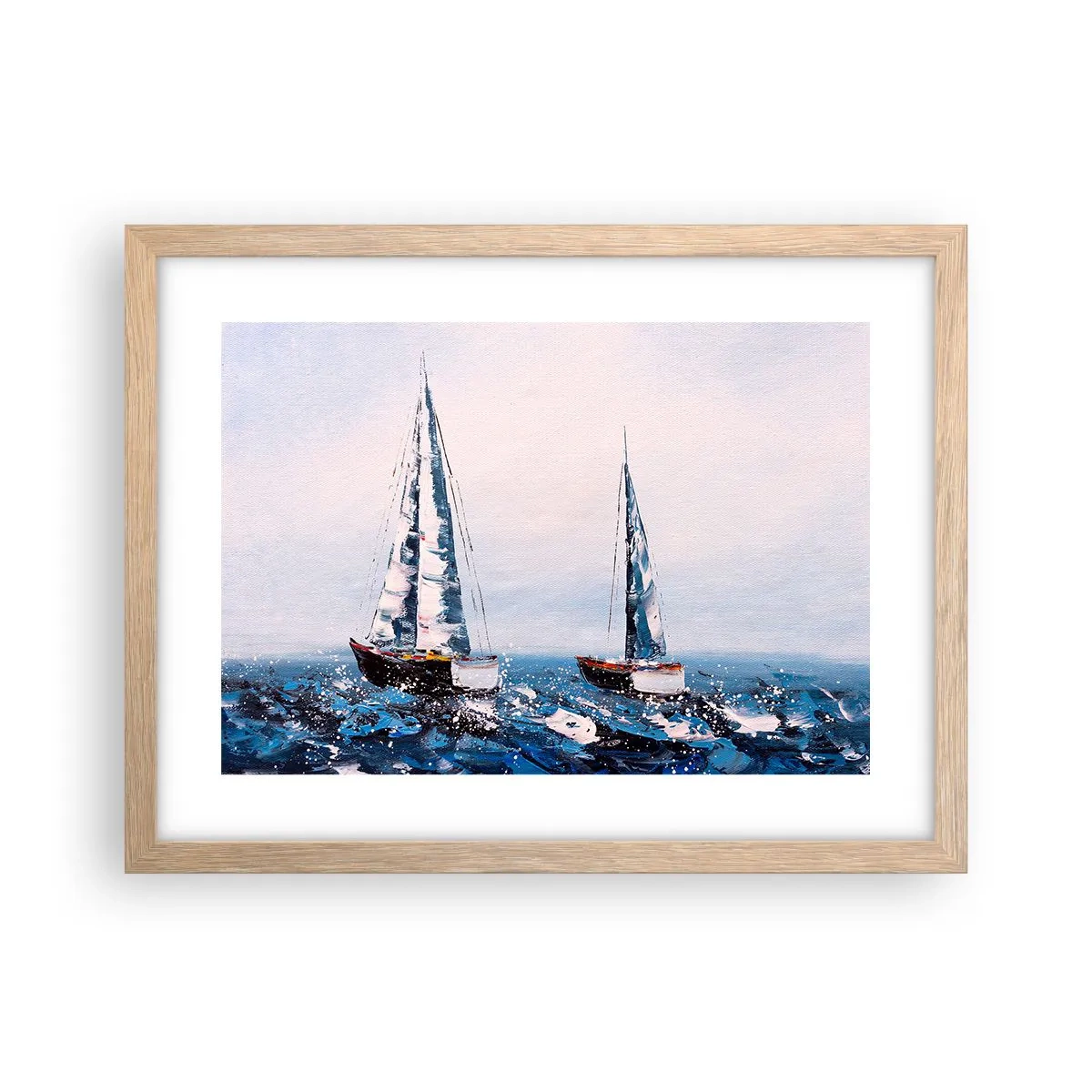 Affiche dans un chêne clair - Poster - Confrérie du vent - 40x30 cm