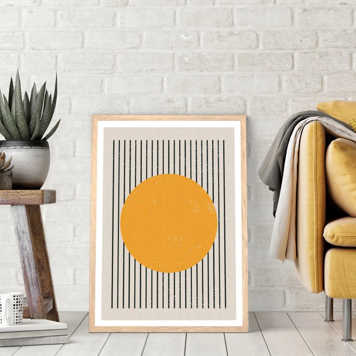 Affiche dans un chêne clair - Poster - Le pouvoir de la simplicité - 70x100 cm