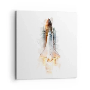 Impression sur toile - Image sur toile - Des explorateurs pour commencer - 70x70 cm