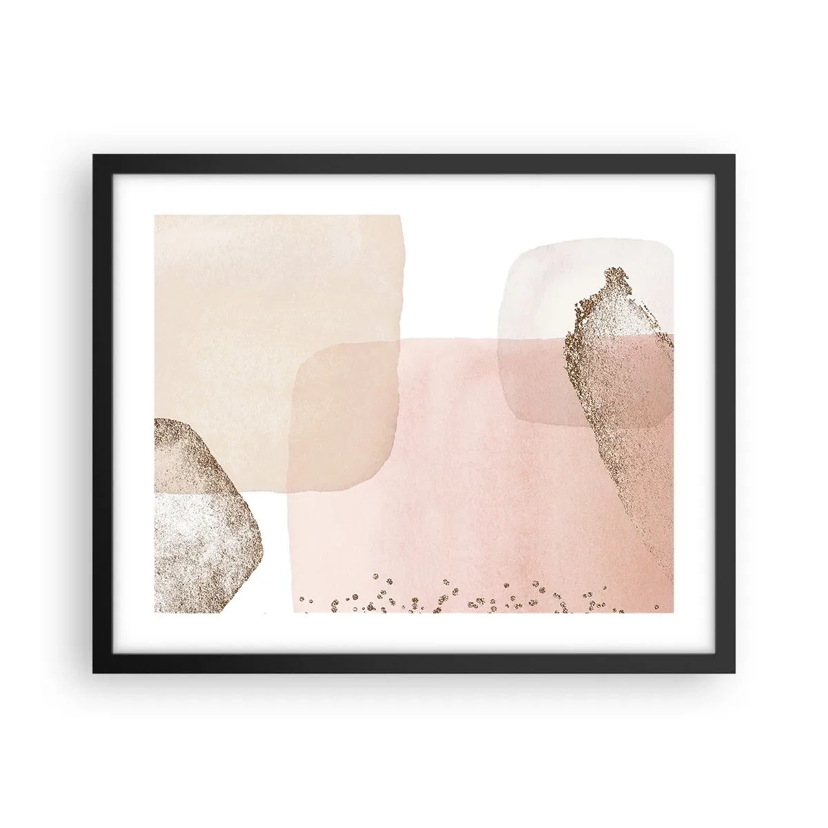 Affiche dans un cadre noir - Poster - Regard à travers la couleur - 50x40 cm