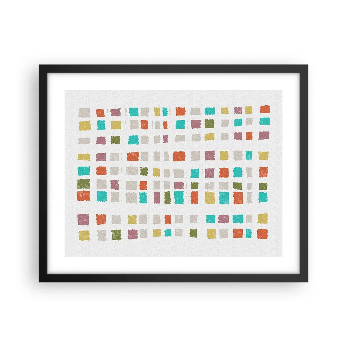 Affiche dans un cadre noir - Poster - Jeu inconnu - 50x40 cm