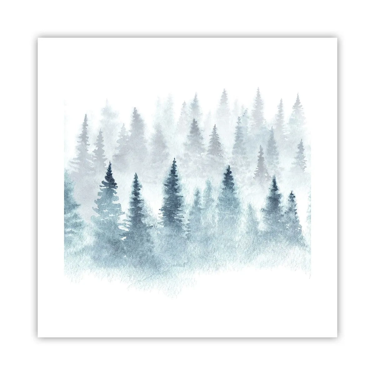 Affiche - Poster - Enveloppé de brouillard - 40x40 cm
