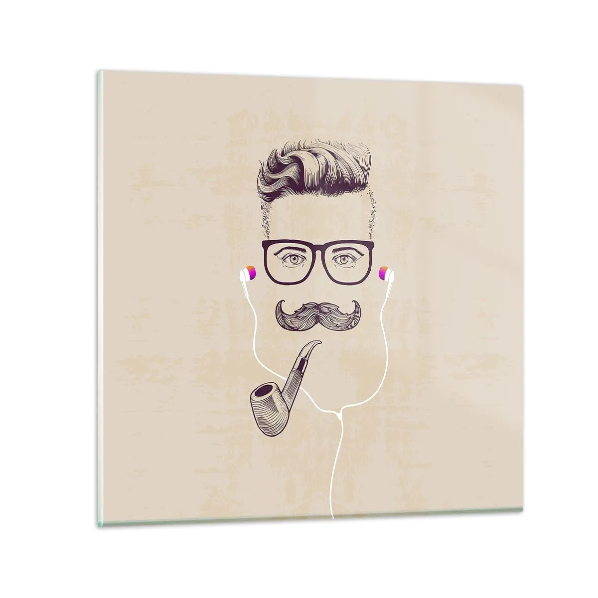 Impression sur verre - Image sur verre - Un vrai homme? - 60x60 cm