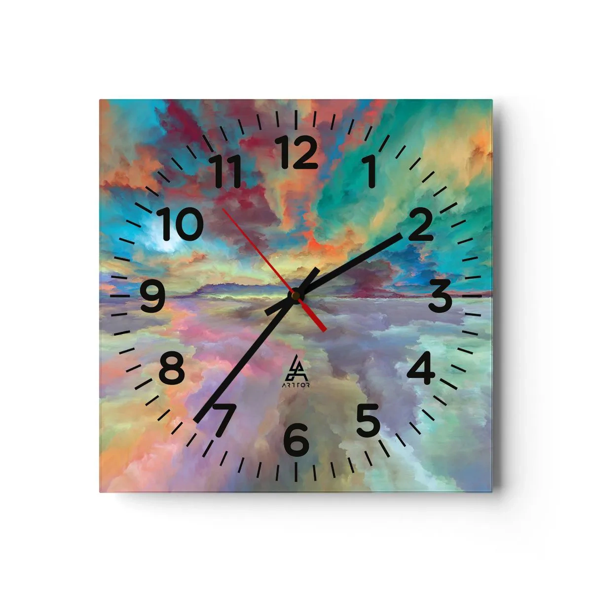 Horloge murale - Pendule murale - Deux paradis - 30x30 cm