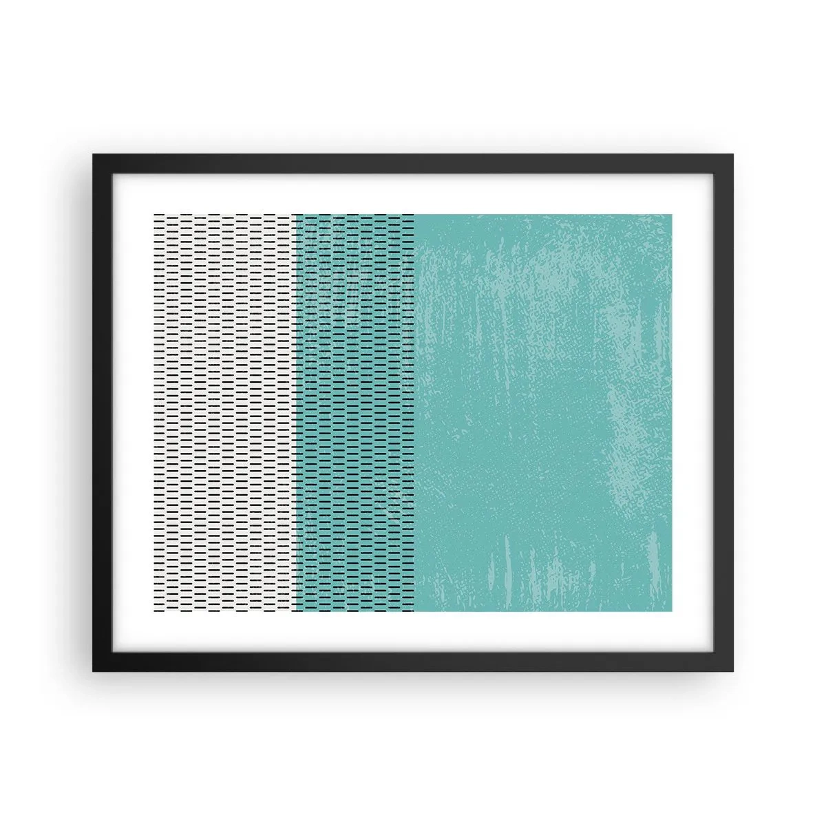 Affiche dans un cadre noir - Poster - Composition équilibrée - 50x40 cm