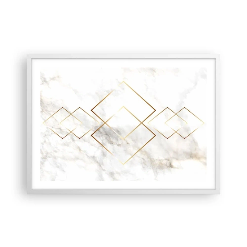 Affiche dans un cadre blanc - Poster - Vue à l'infini - 70x50 cm