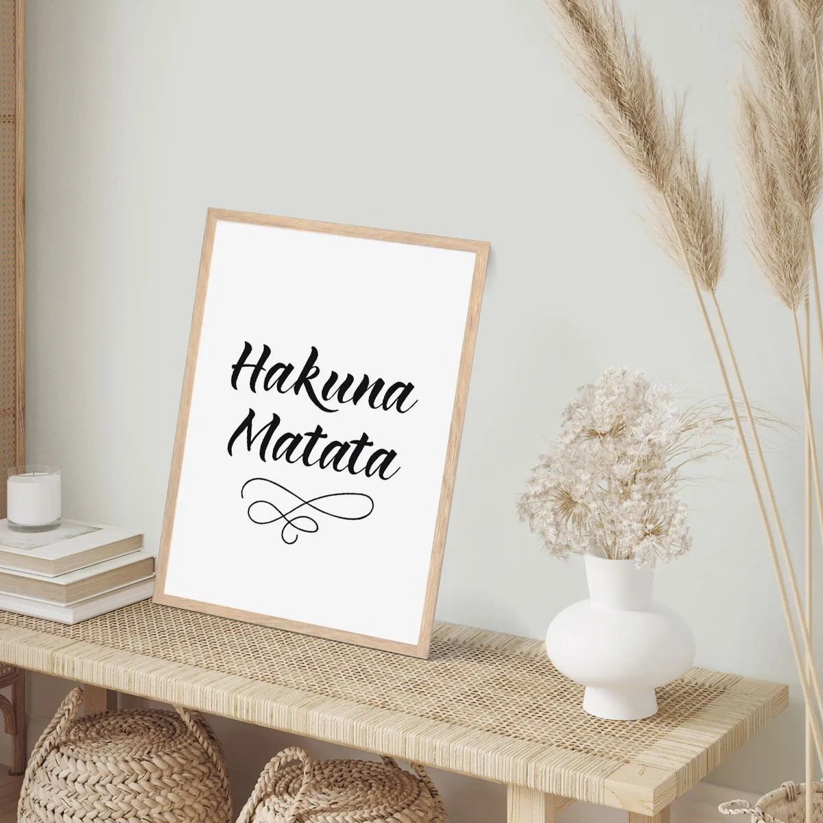 Affiche dans un chêne clair - Poster - Le meilleur conseil - 40x50 cm