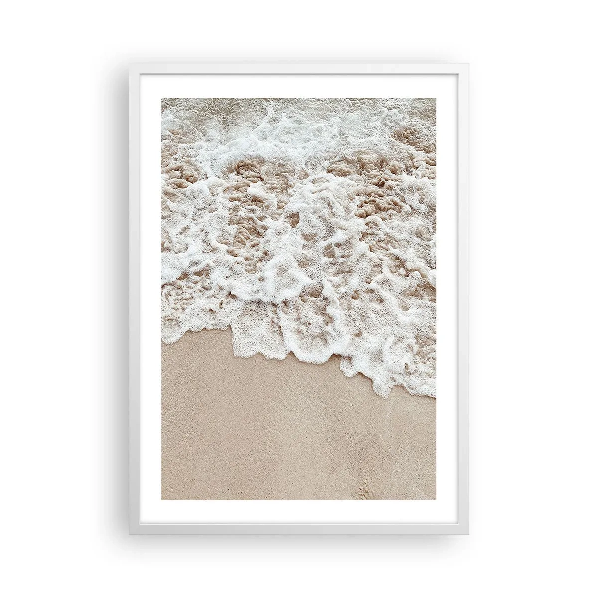 Affiche dans un cadre blanc - Poster - Je reviens tout de suite - 50x70 cm