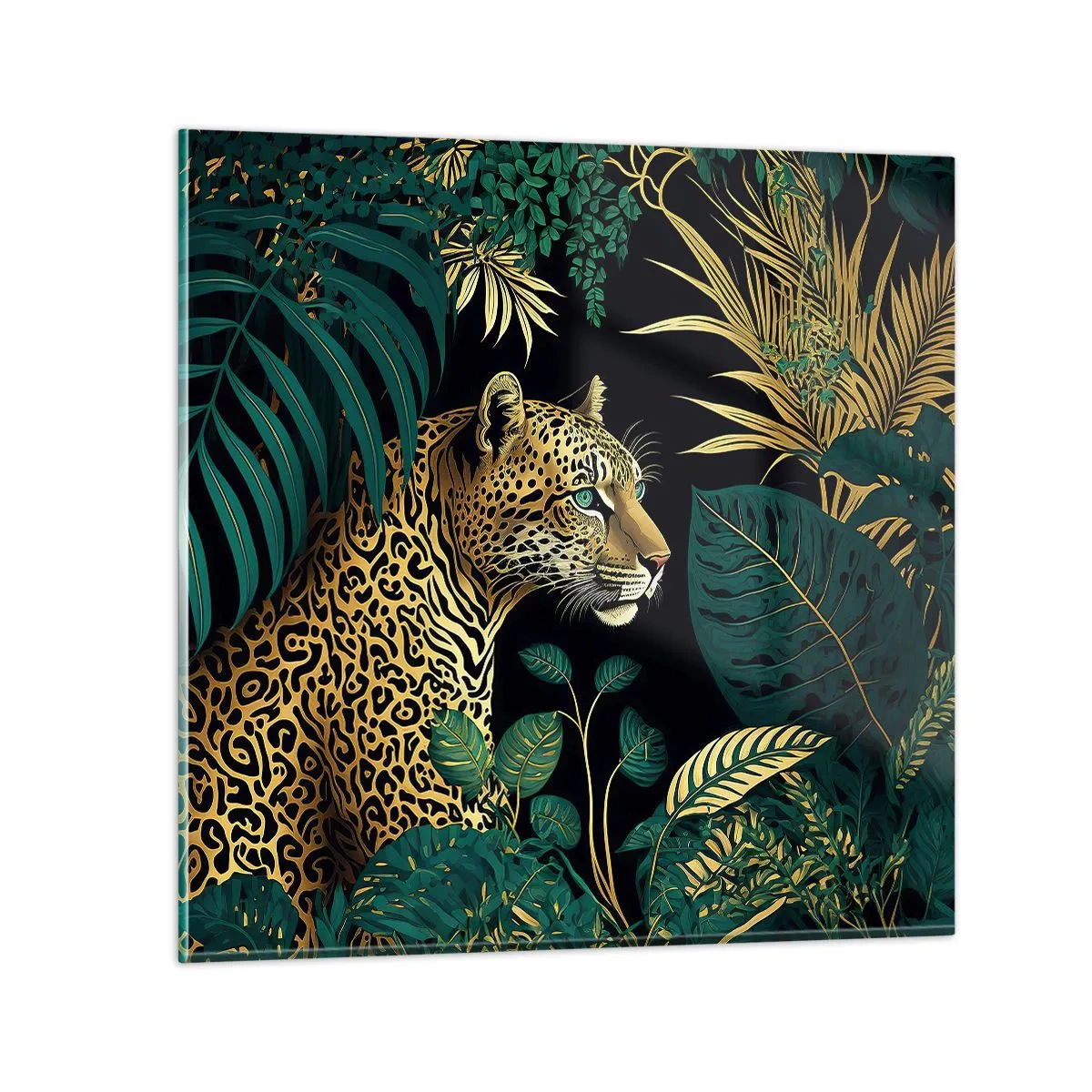Impression sur verre - Image sur verre - Un hôte dans la jungle - 30x30 cm