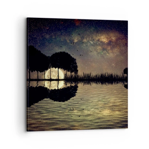 Impression sur toile - Image sur toile - Nuit au bout du monde - 70x70 cm