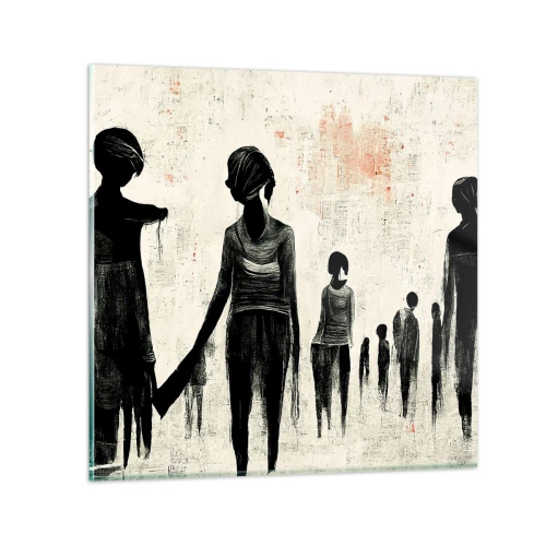 Impression sur verre - Image sur verre - Contre la solitude - 50x50 cm