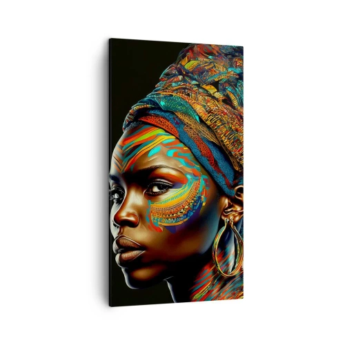 Impression sur toile - Image sur toile - reine africaine - 45x80 cm