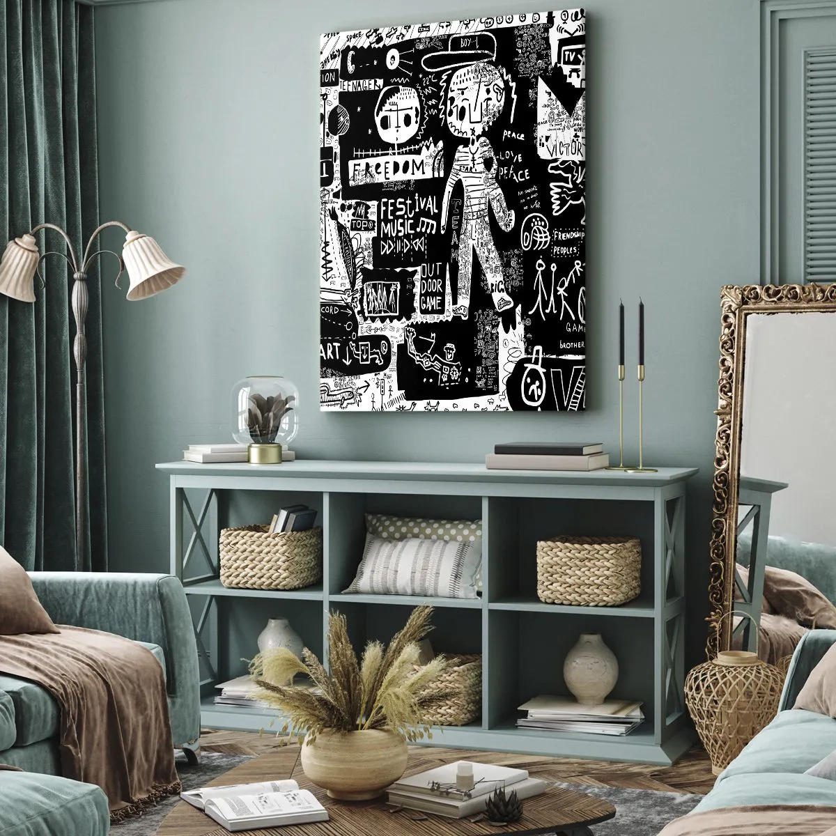Impression sur toile - Image sur toile - Jeunesse spirituelle de loi et de joie - 65x120 cm