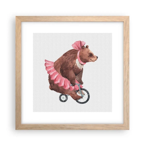 Affiche dans un chêne clair - Poster - Quel cirque ! - 30x30 cm