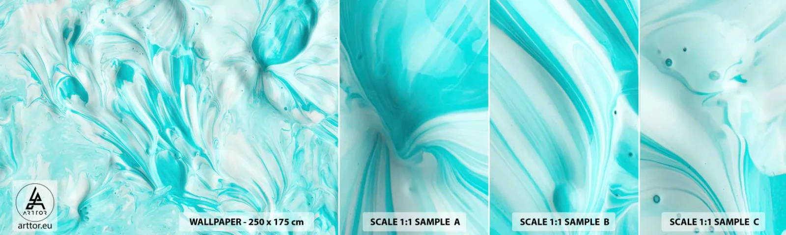 Échantillon de Papier Peint Autocollant Deluxe Sticker - Ensemble pour toujours - Abstraction, Morceau, Bohème - 100x30 cm