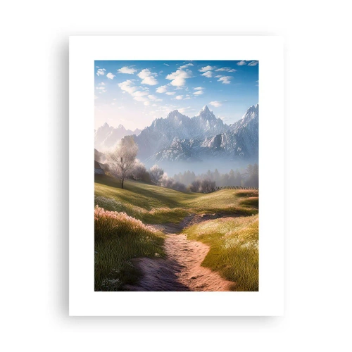 Affiche - Poster - Vallée idyllique - 30x40 cm