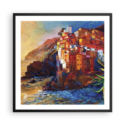 Affiche dans un cadre noir - Poster - Climats italien - 60x60 cm