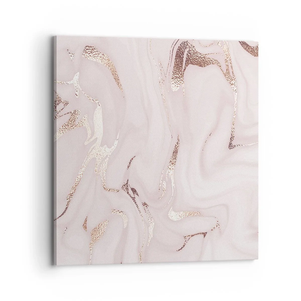 Impression sur toile - Image sur toile - Dans un châle rose - 70x70 cm