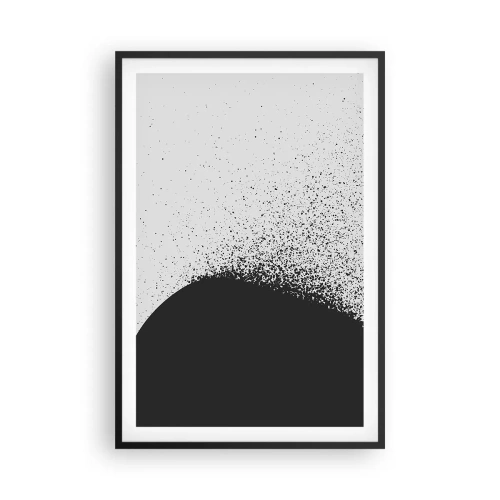 Affiche dans un cadre noir - Poster - Mouvement des molécules - 61x91 cm