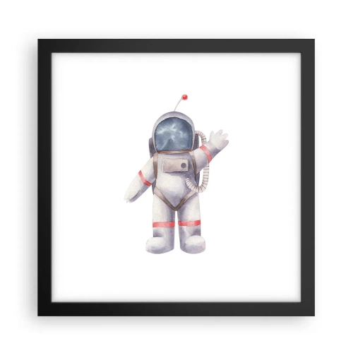 Affiche dans un cadre noir - Poster - C'est tout pour le moment! - 30x30 cm