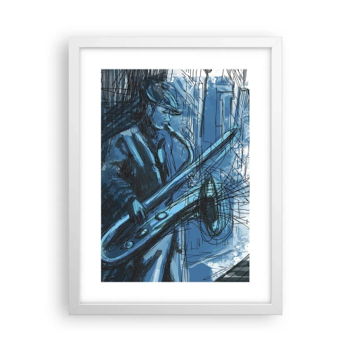 Affiche dans un cadre blanc - Poster - Rhapsodie urbaine - 30x40 cm