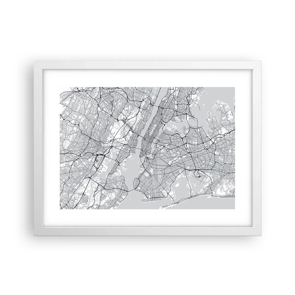 Affiche dans un cadre blanc - Poster - Anatomie de la métropole - 40x30 cm
