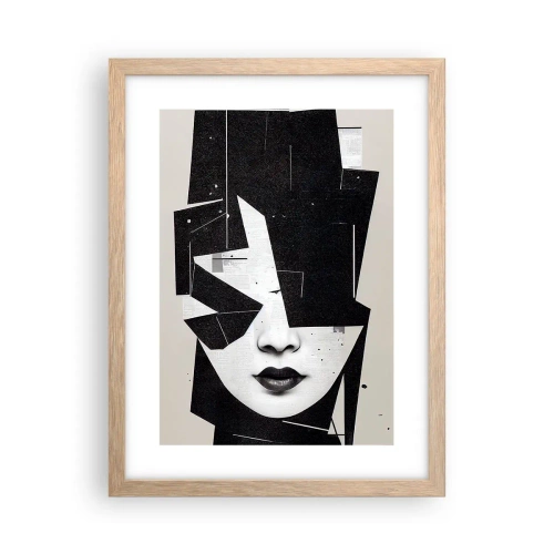 Affiche dans un chêne clair - Poster - Profondément caché - 30x40 cm