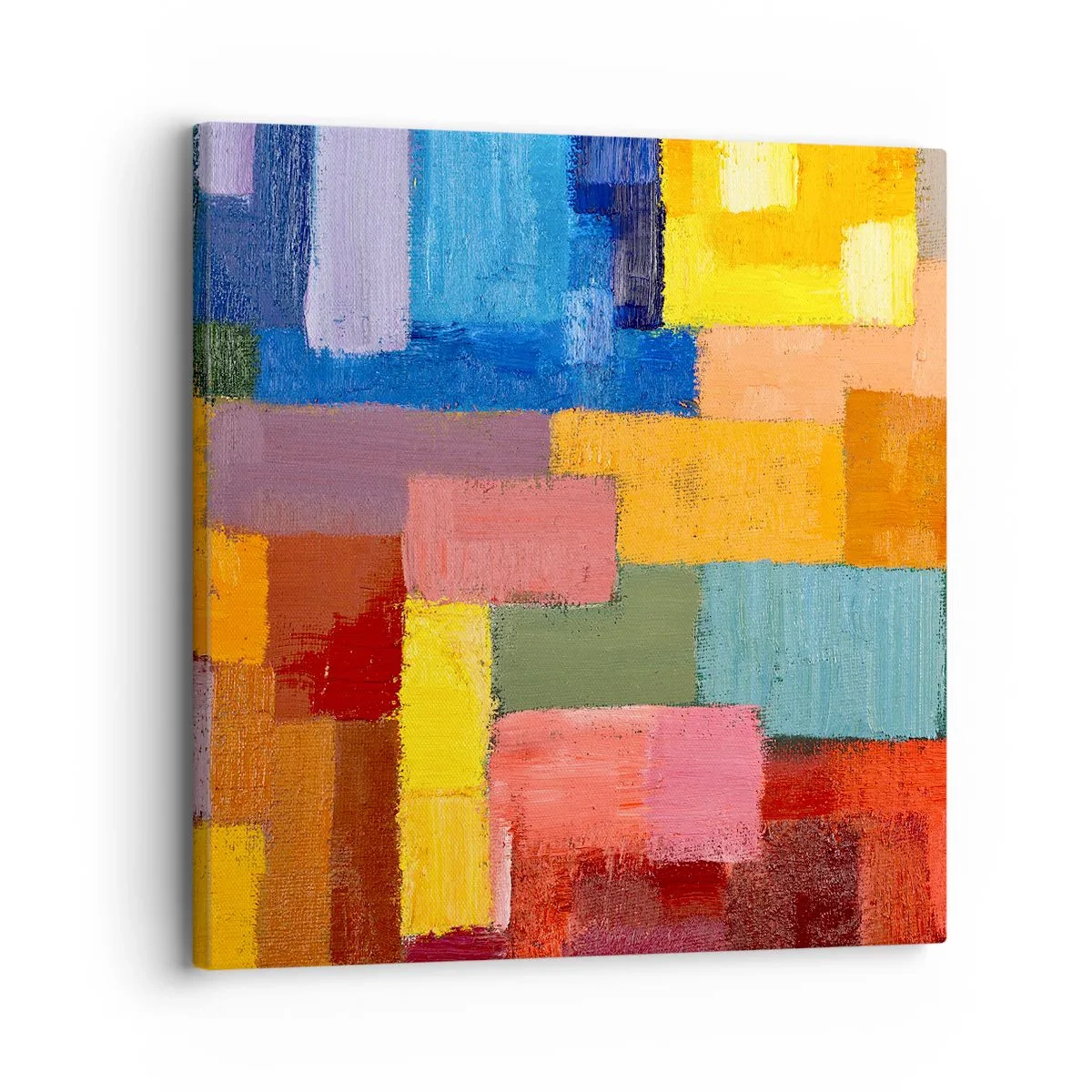 Impression sur toile - Image sur toile - Chacun est différent, tout est coloré - 30x30 cm