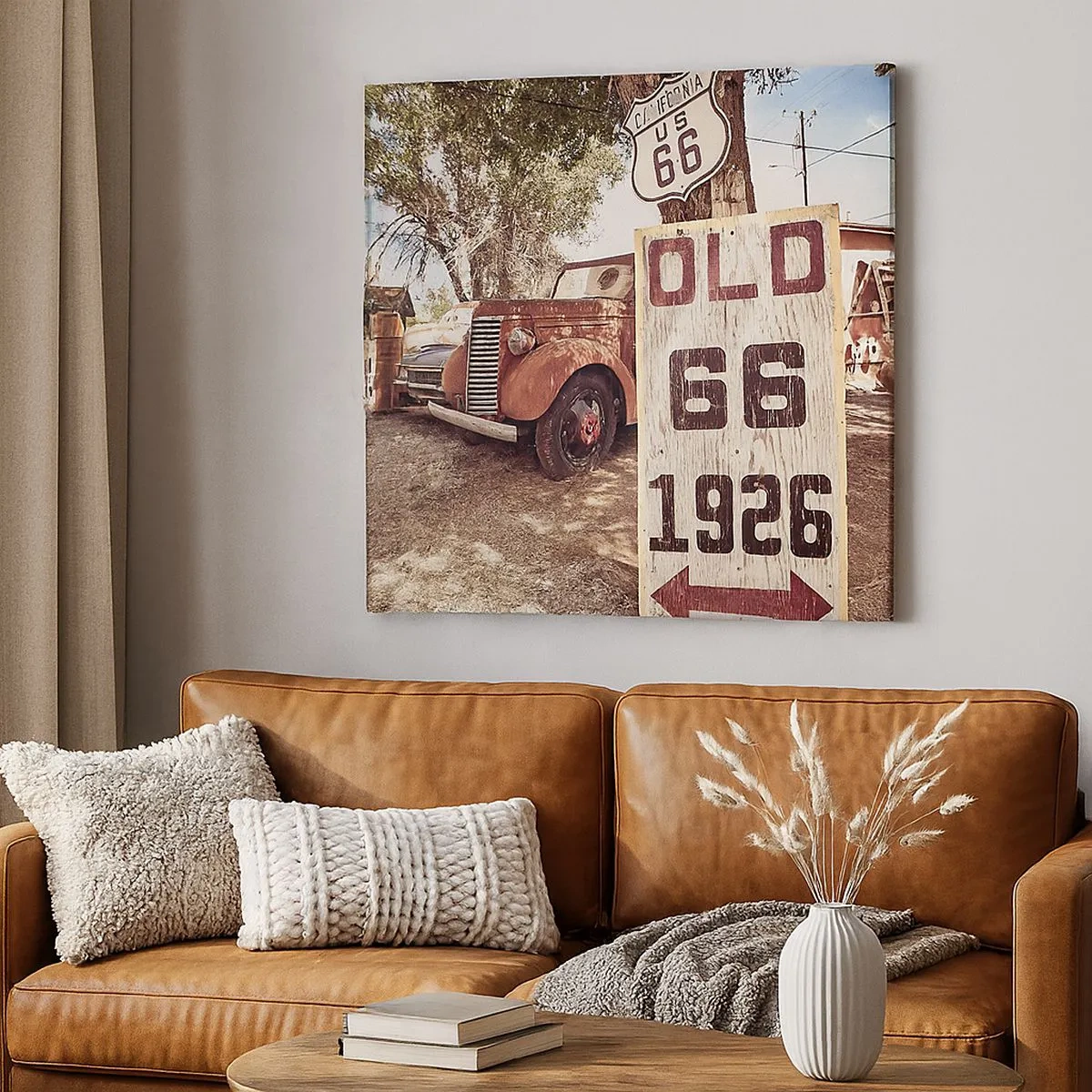 Impression sur toile - Image sur toile - La légende de la province américaine - 30x30 cm