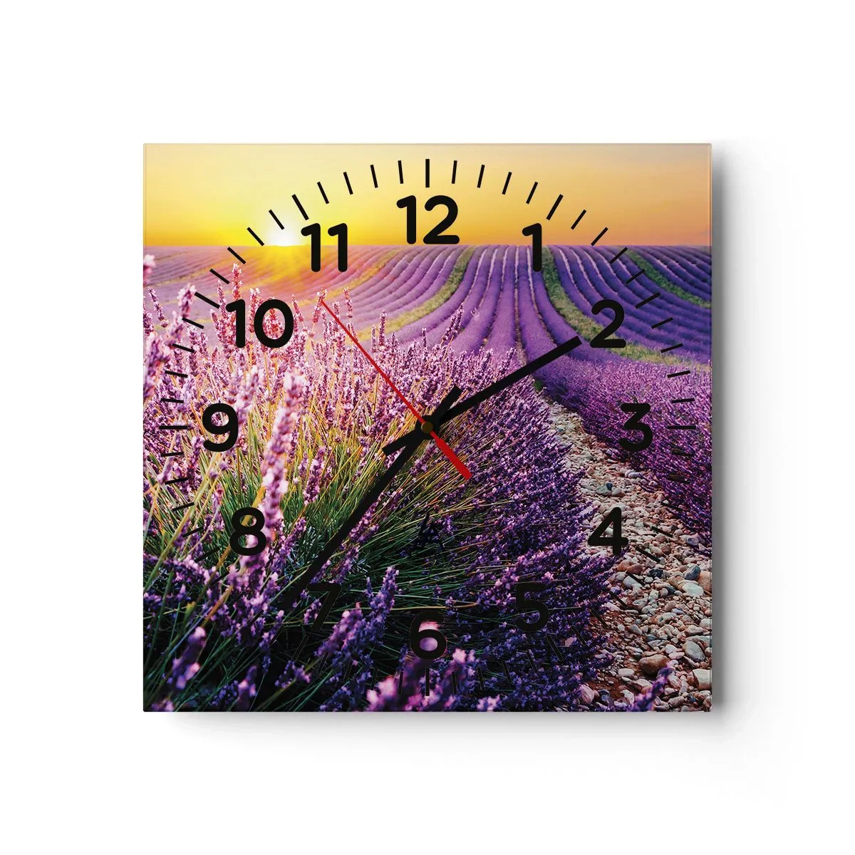 Horloge murale - Pendule murale - Tige parfumée - 30x30 cm