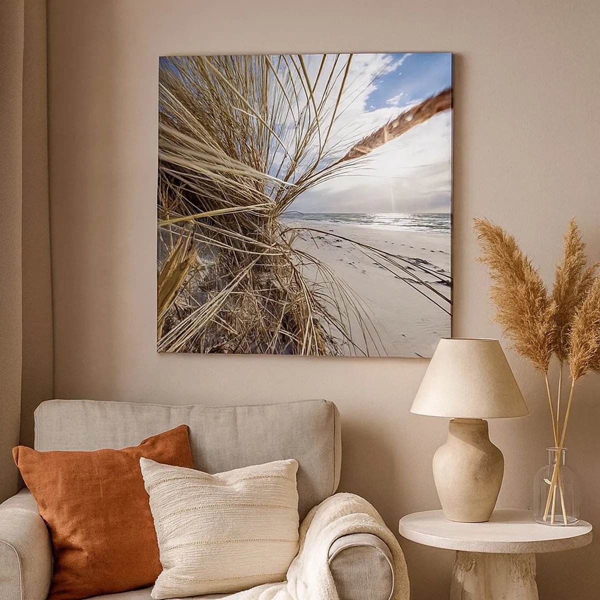 Impression sur toile - Image sur toile - Rencontre des éléments - 30x30 cm