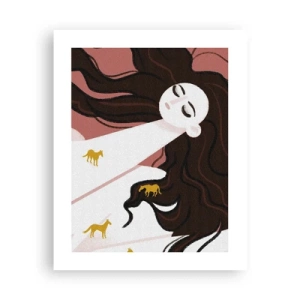 Affiche - Poster - Rêve d'un cheval d'or - 40x50 cm