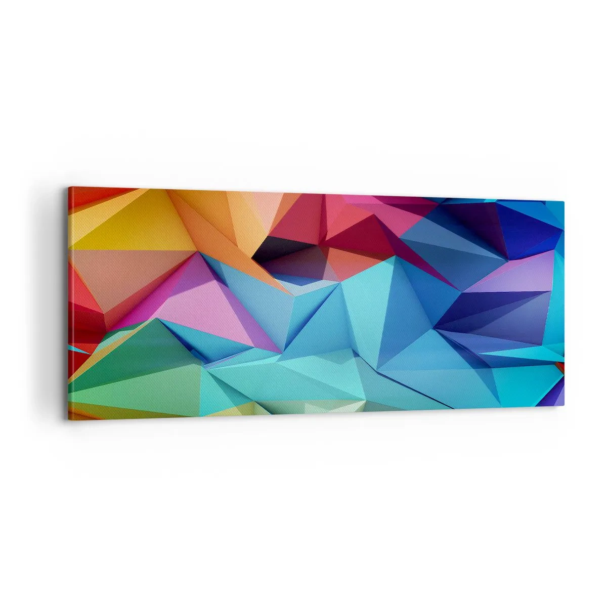 Impression sur toile - Image sur toile - Origami arc-en-ciel - 100x40 cm