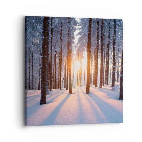 Impression sur toile - Image sur toile - Clairement en noir et blanc - 30x30 cm