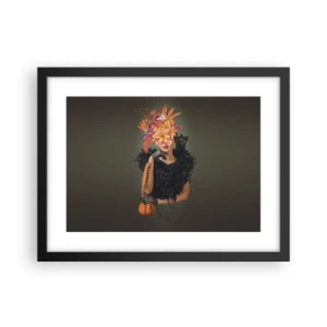 Affiche dans un cadre noir - Poster - Sort de sorcière - 40x30 cm