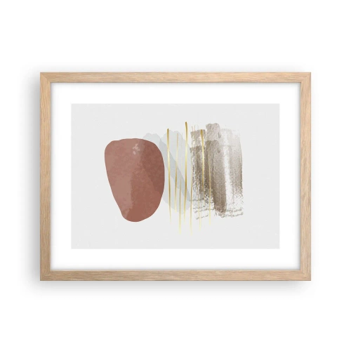 Affiche dans un chêne clair - Poster - Colonnade abstraite - 40x30 cm