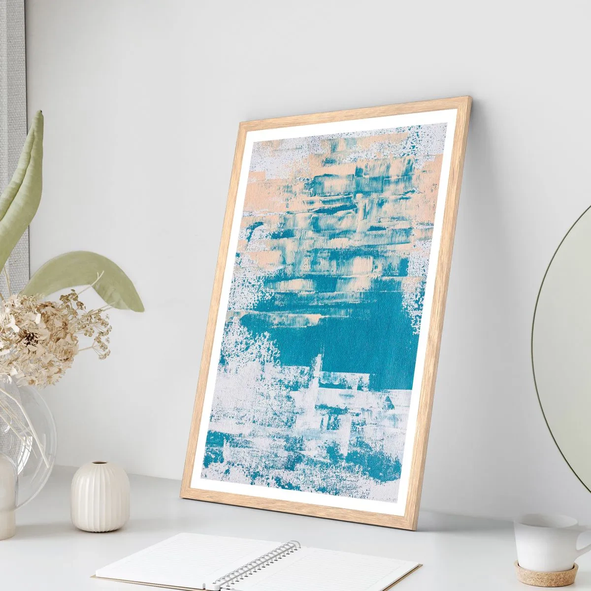 Affiche dans un chêne clair - Poster - À travers un iceberg - 40x50 cm