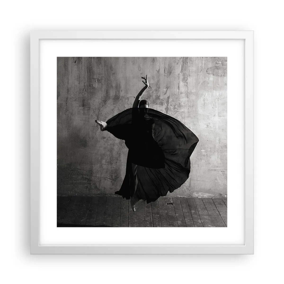 Affiche dans un cadre blanc - Poster - Pas plein de passion - 40x40 cm