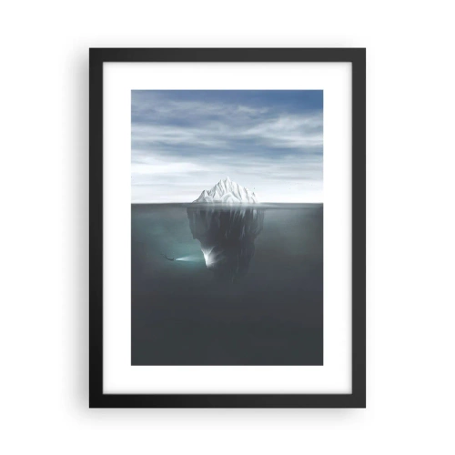 Affiche dans un cadre noir - Poster - Mystère sous-marin - 30x40 cm