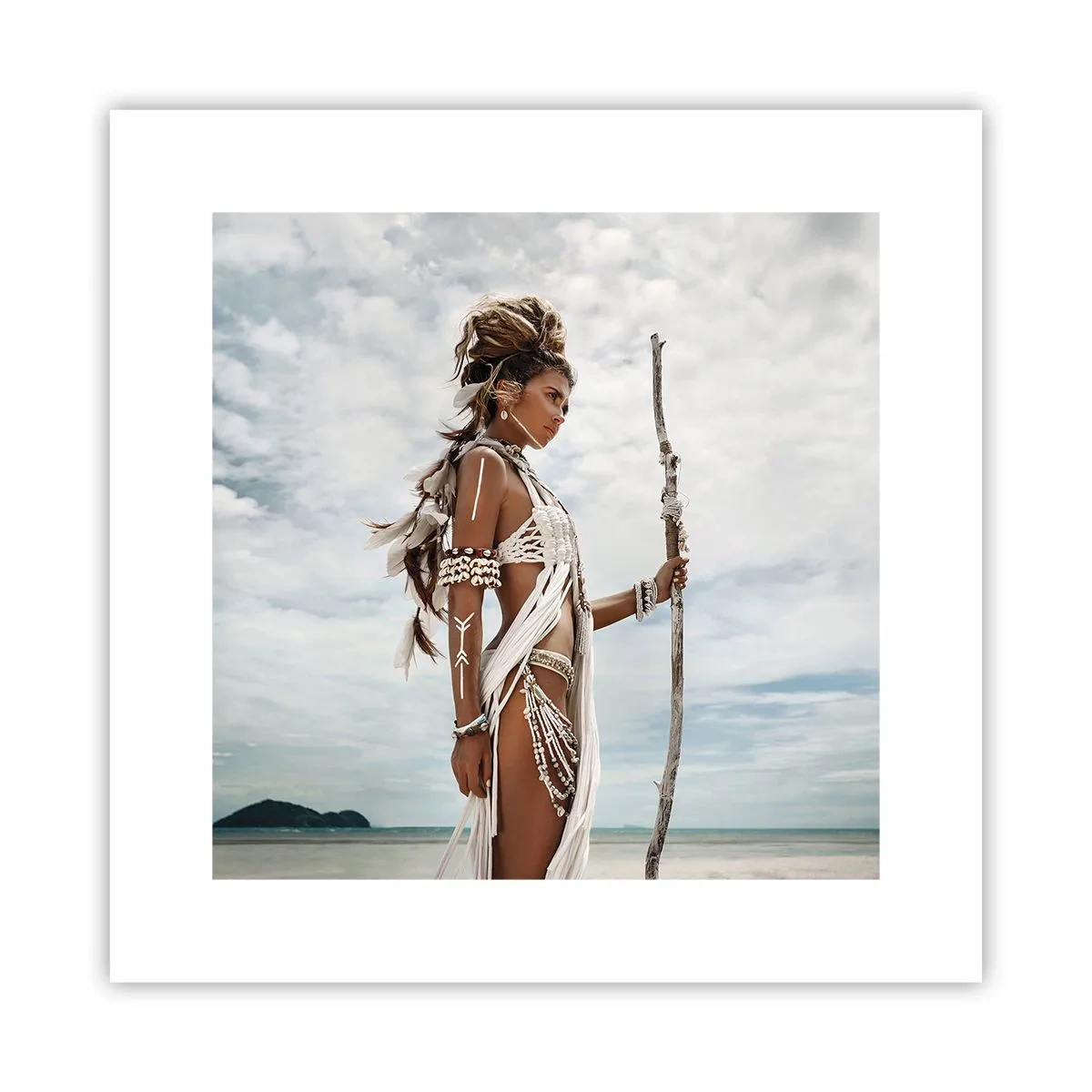 Affiche - Poster - Reine des tropiques - 30x30 cm