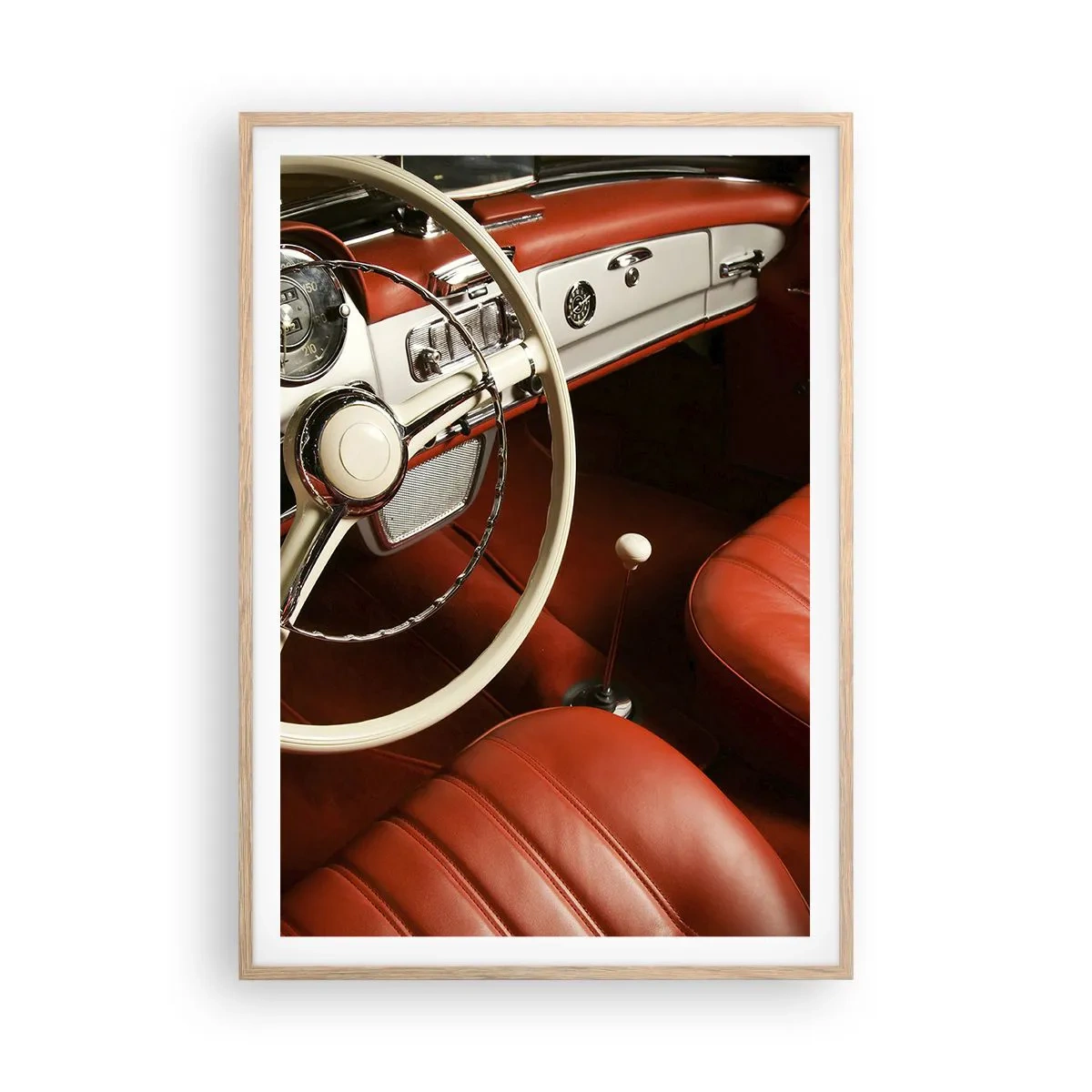 Affiche dans un chêne clair - Poster - Luxe de style vintage - 70x100 cm