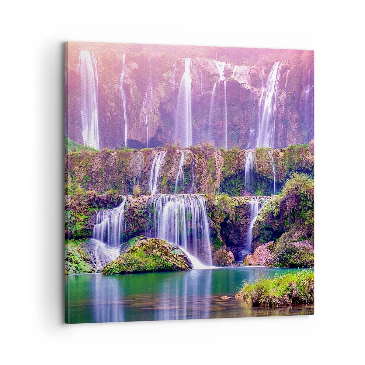 Impression sur toile - Image sur toile - Escalier vers le ciel - 60x60 cm