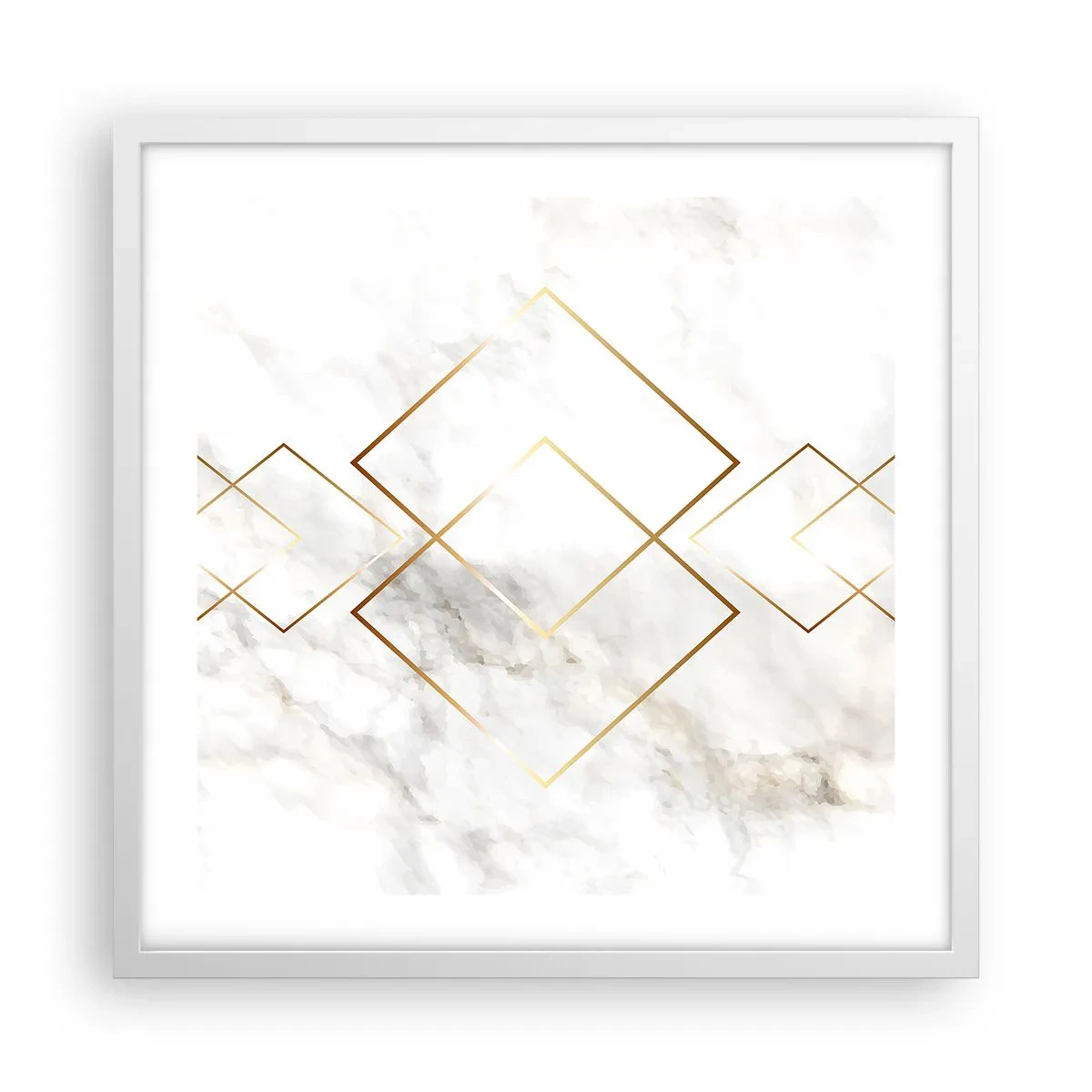 Affiche dans un cadre blanc - Poster - Vue à l'infini - 50x50 cm