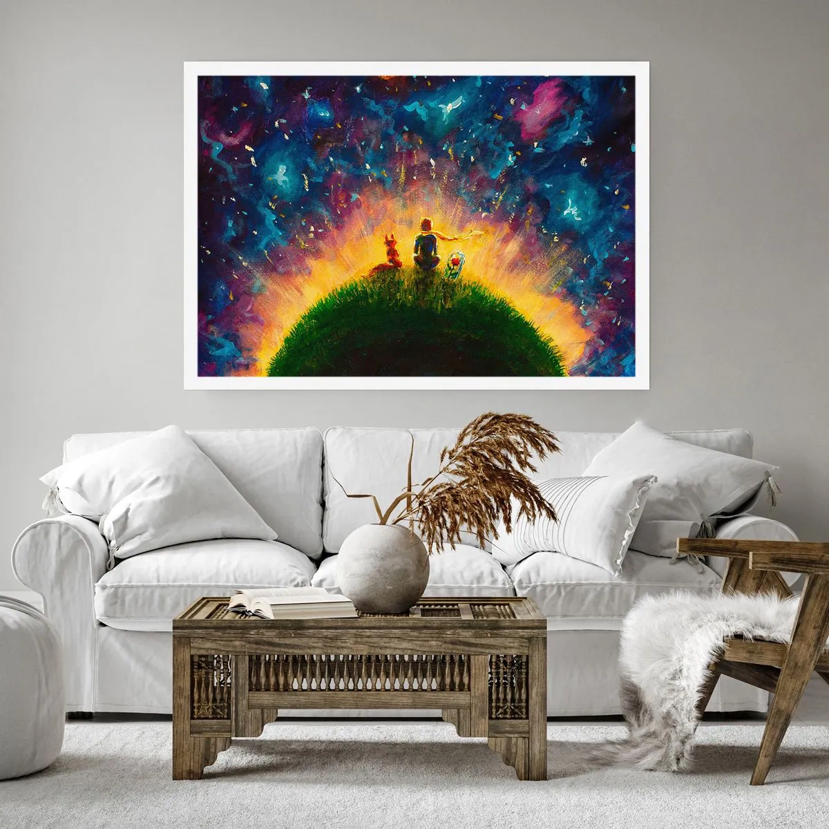 Affiche - Poster - Amour et amitié - le monde entier - 50x40 cm