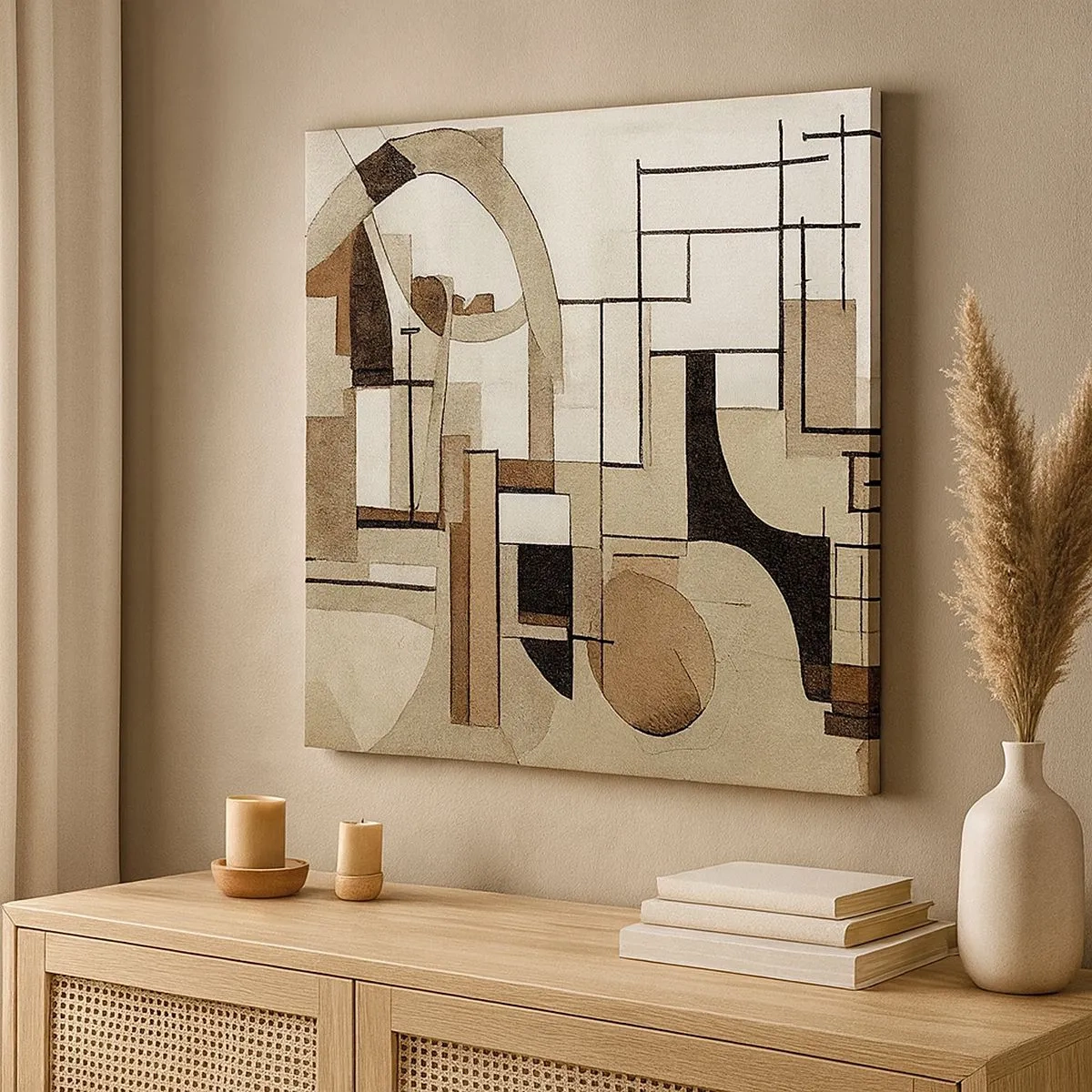 Impression sur toile - Image sur toile - Paysage urbain 2.0 - 30x30 cm