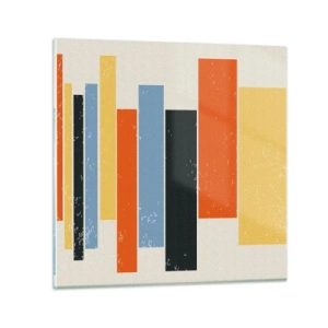 Impression sur verre - Image sur verre - Notation musicale - 70x70 cm