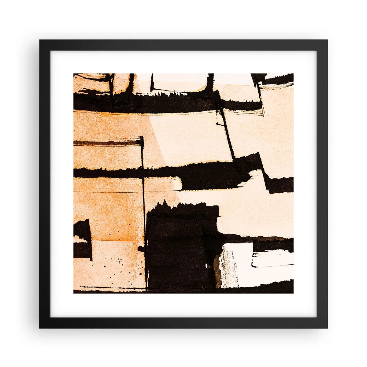 Affiche dans un cadre noir - Poster - De l’ordre malgré tout - 40x40 cm